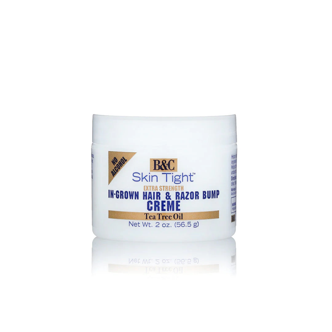 B&C Skin Tight In-Grown Hair and Razor Bump Creme Tea Tree Oil 2 Oz