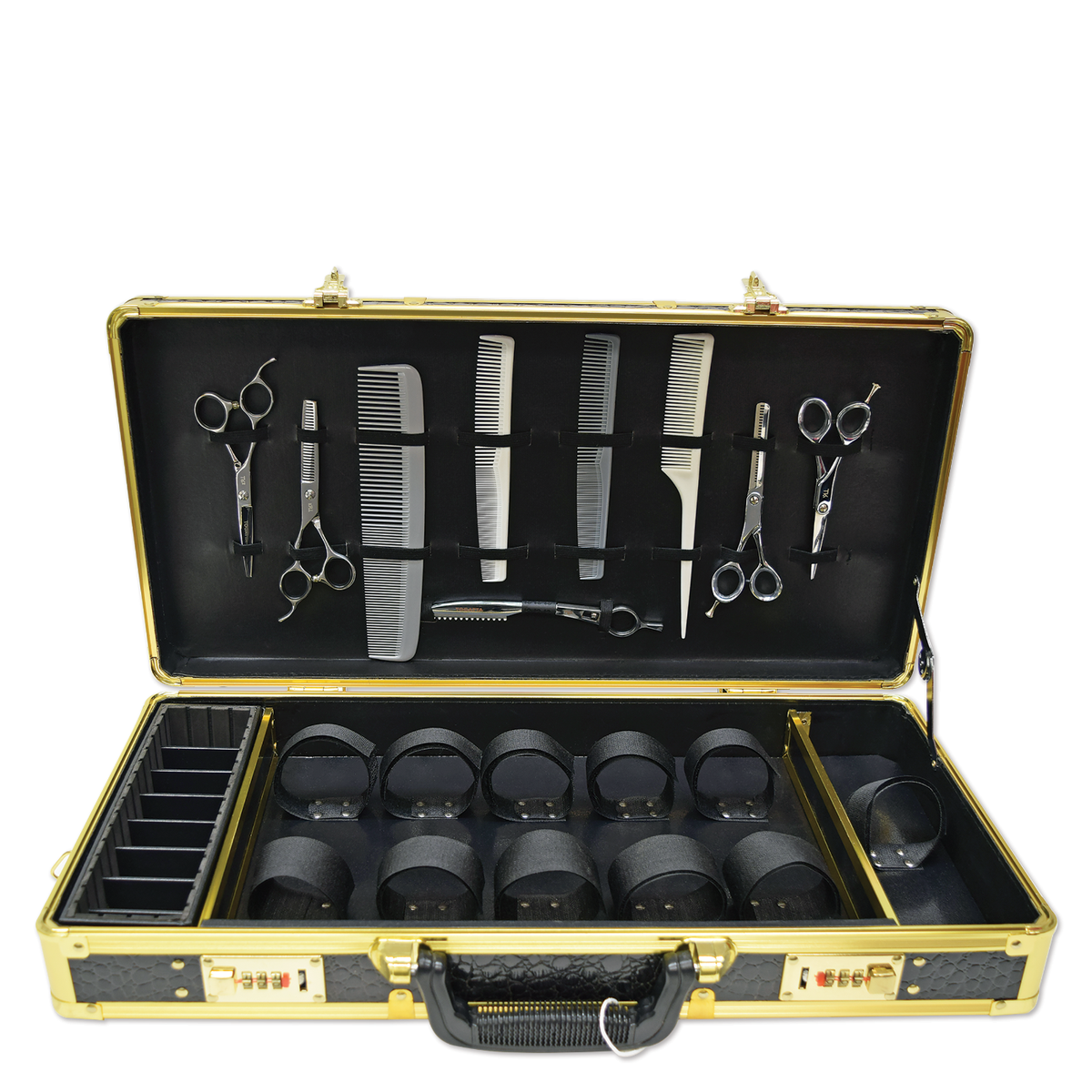 Scalpmaster Barber Tool Case with Gold Trim