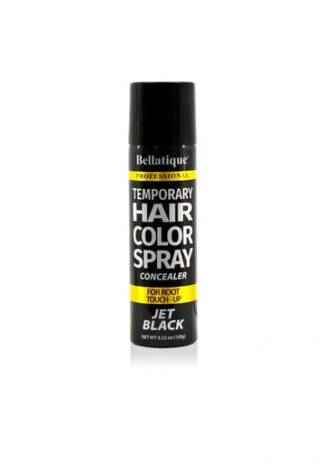 BELLATIQUE Temporary Hair Color Spray Jet Black 3.52oz