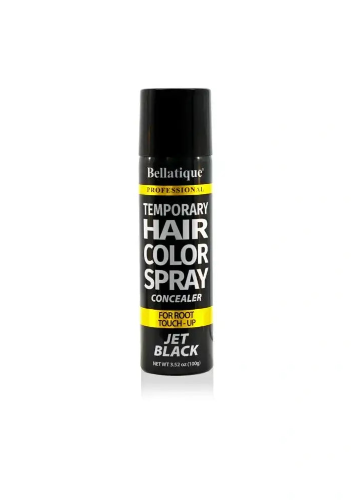 BELLATIQUE Temporary Hair Color Spray Jet Black 3.52oz