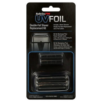 BaBylissPRO UVFOIL Matte Black Double-Foil Shaver Replacement Kit