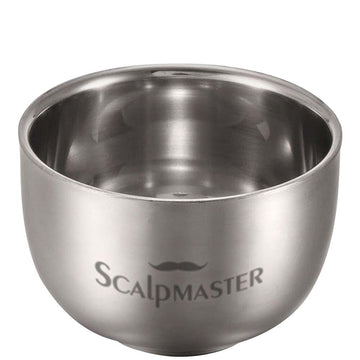 Scalpmaster Stainless Steel Shaving Bowl 3.4oz