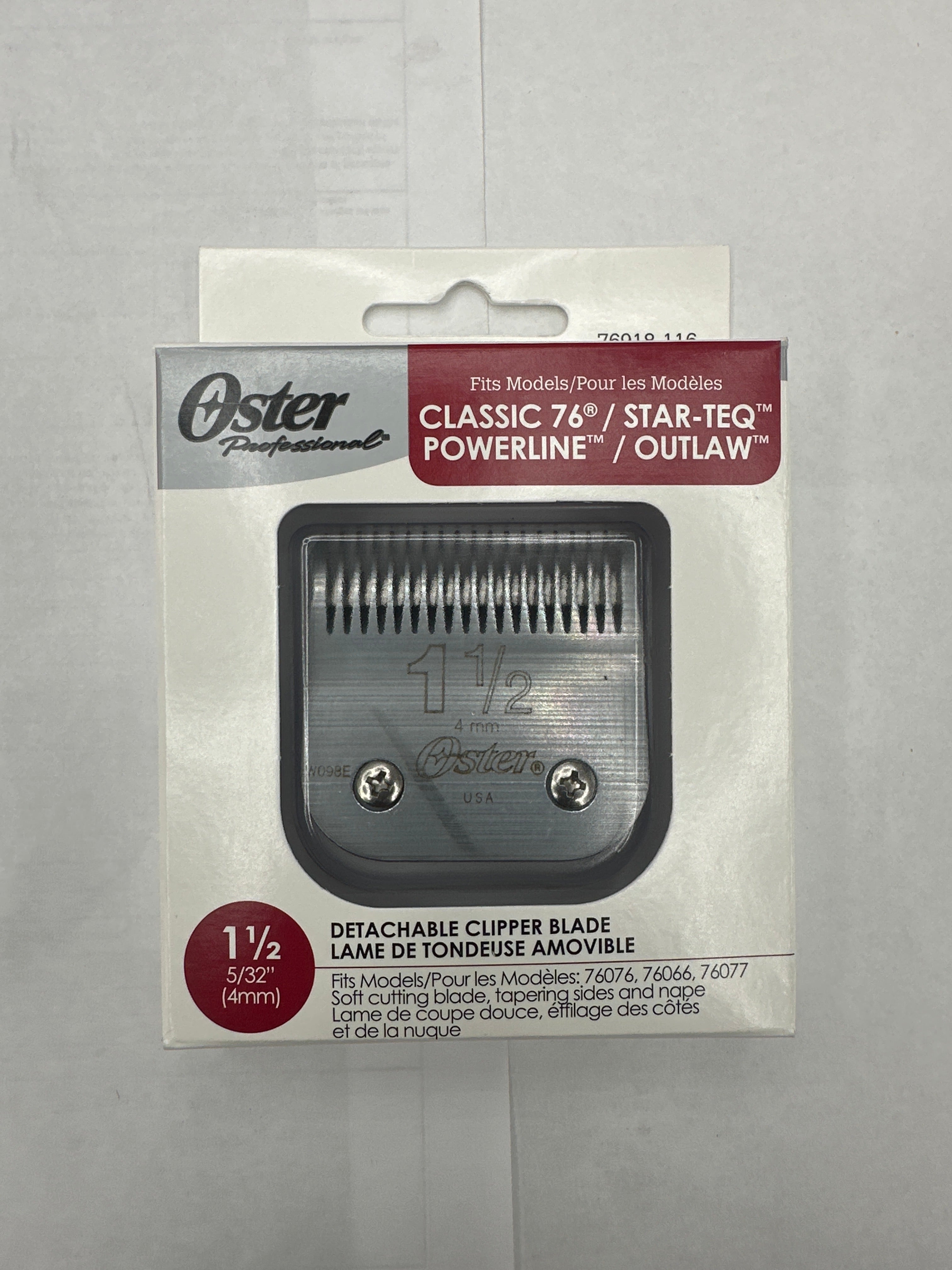 Oster Professional Detachable Clipper Replacement Blade 1/1/2