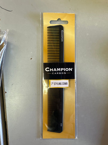 Champion Carbon 7" Barber Stylng Comb