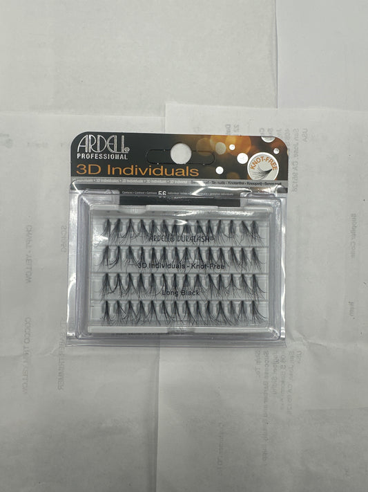 Ardell 3D Indiviuduals Knot Free Long Black