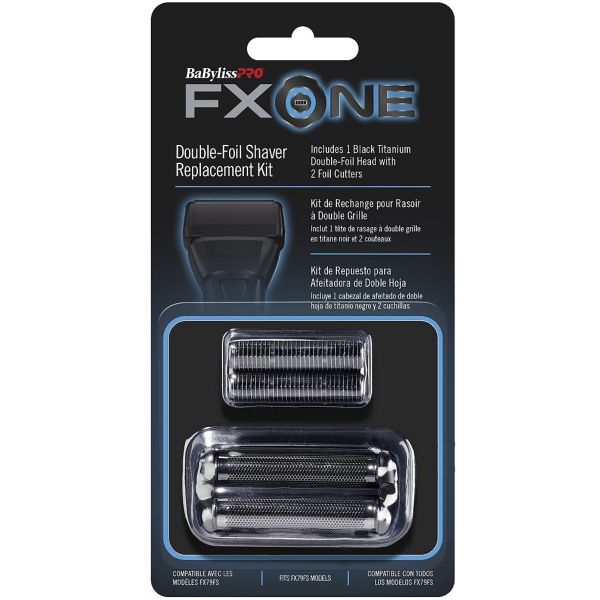 BaBylissPRO Fx One Black Replacemen Double  Foil Shaver Kit