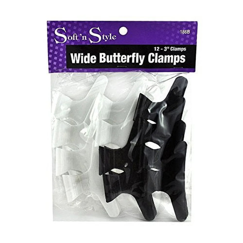 Soft n Style Large Butterfly Clamps