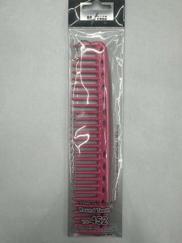 Y.s Park Round Teeth Pink Comb