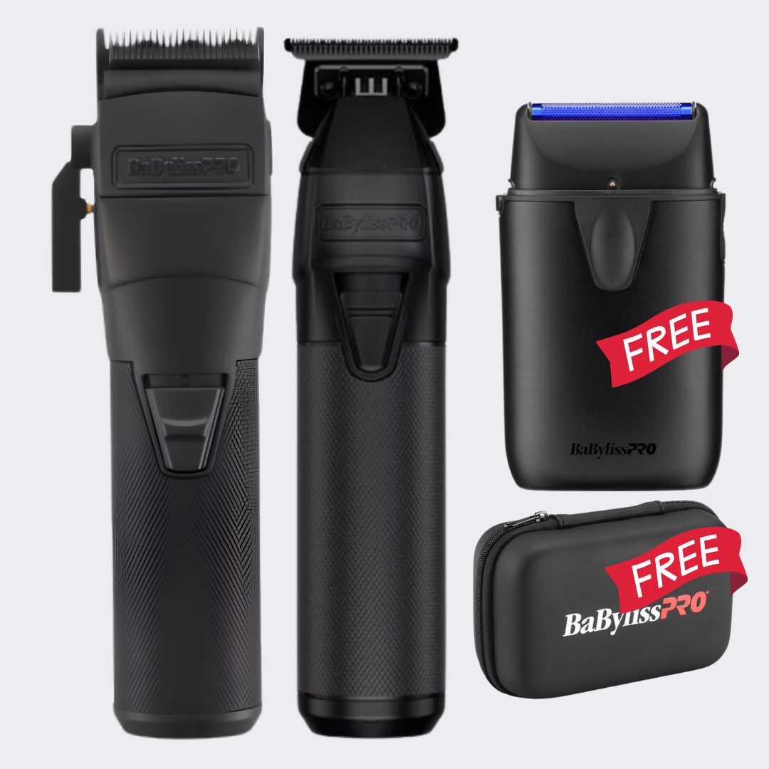 Babyliss Pro Black Fx Clipper And Trimmer Matte Black