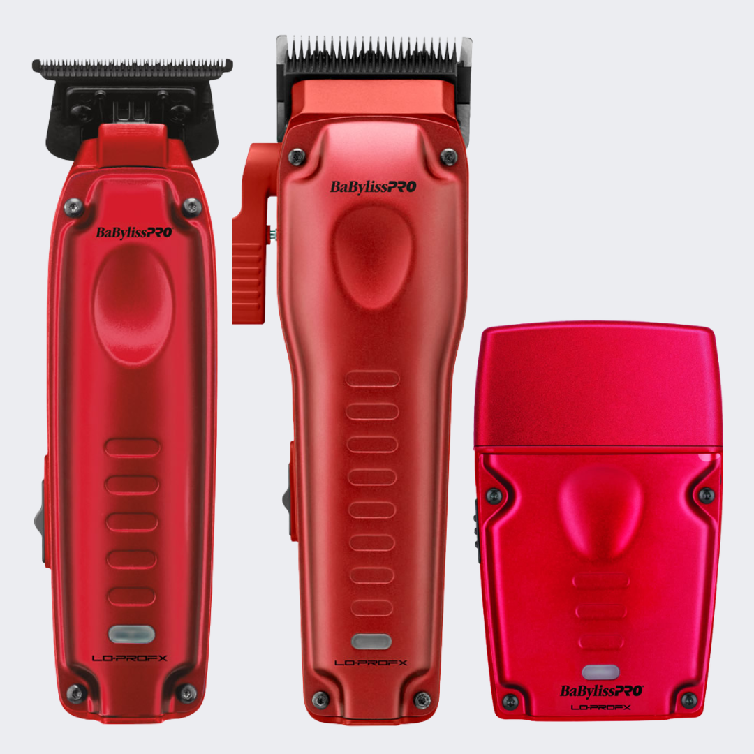 Babyliss Lo Pro Fx One Clipper Trimmer Combo Red