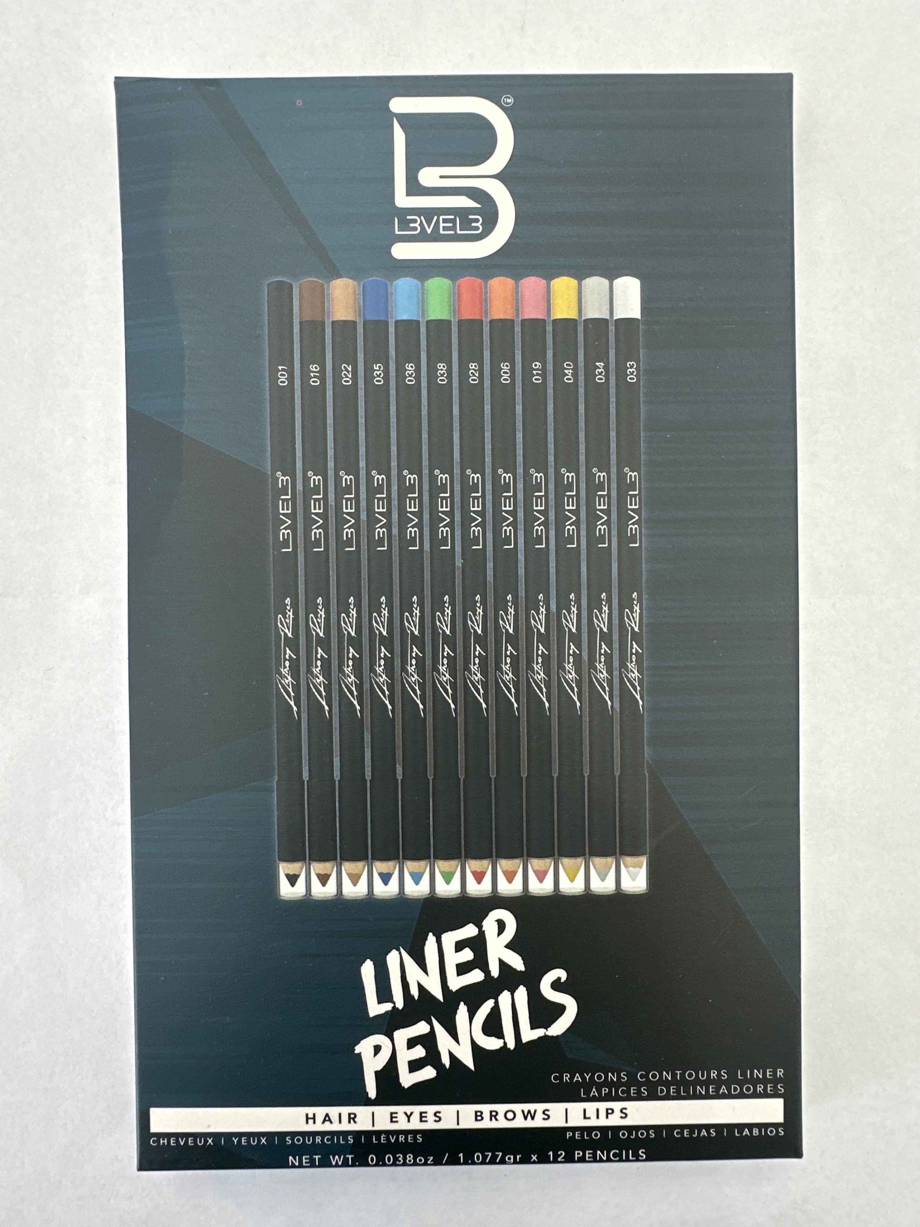 Level 3 Color Liner Pencils - Hair Tattoo, Hairline Outliner and Design Pen