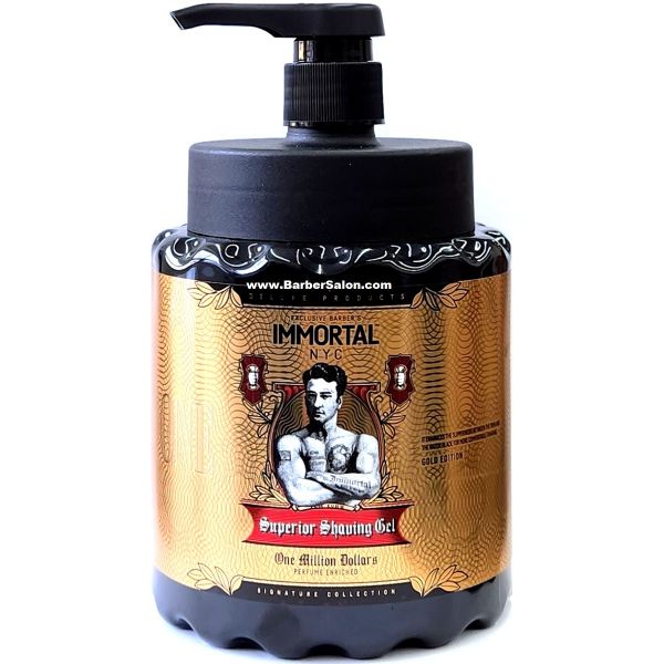 Immortal Nyc Shaving Gel One Million Dollars 34oz
