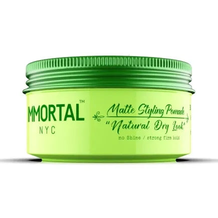 Immortal NYC Natural Dry Look Hair Wax - 8 Out of 9 Holding Ability, Matte Finish - All Natural Water-Based Hair Wax for Men - No Residue, All Hair Types