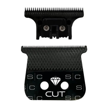 StyleCraft Replacement Diamond Cut Fixed Black Diamond Trimmer Blade