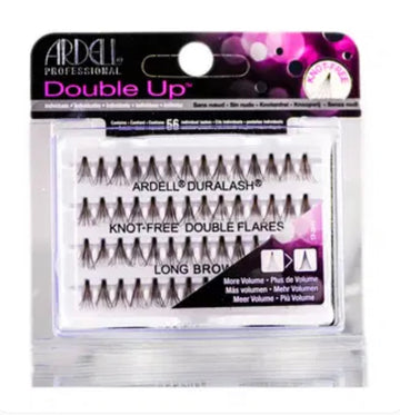 Ardell Double Up Knot Free Long Brown Lashes