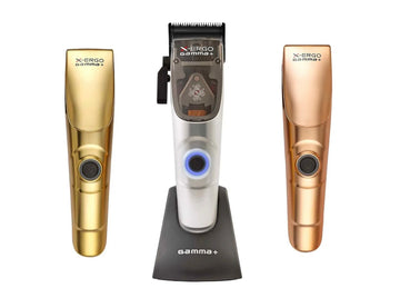 Gamma+ X-Ergo Professional Cordless Hair Clipper W 3 Attachments