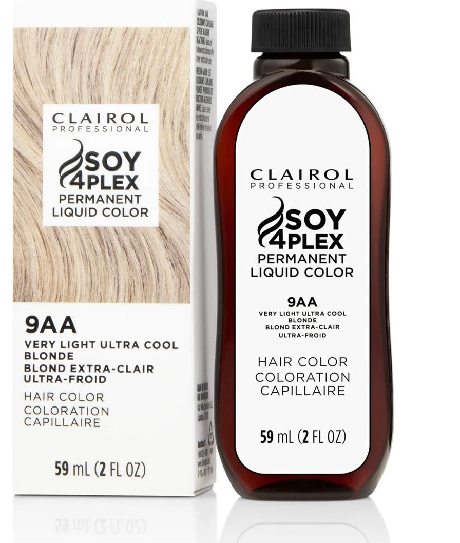 Clairol  Permanent Soy Plex 4 Liquicolor For Blonde Hair Color, 9AA Very Light Cool Blonde