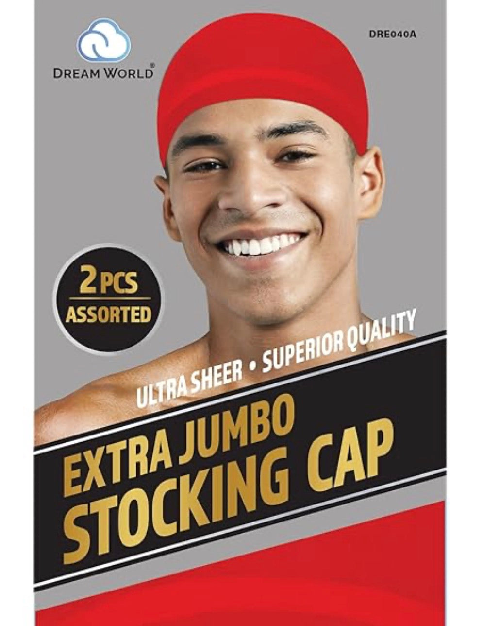 Dream Men Stocking Wave Cap Red 2pcs