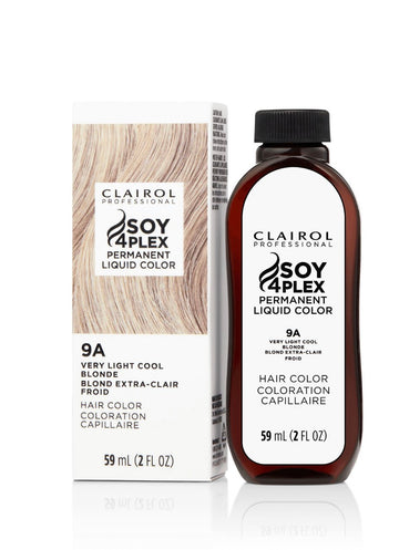 Clairol Permanent Soy Plex 4 Liquicolor For Blonde Hair Color, 9A Very Light Cool Blonde