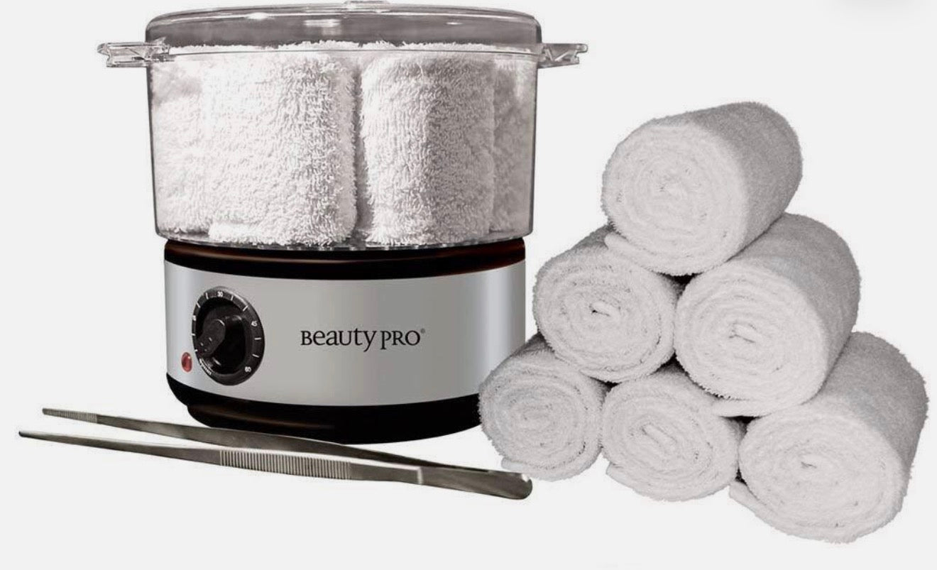 Beauty Pro Hot Towel Steamer W 6 Cloth Towels