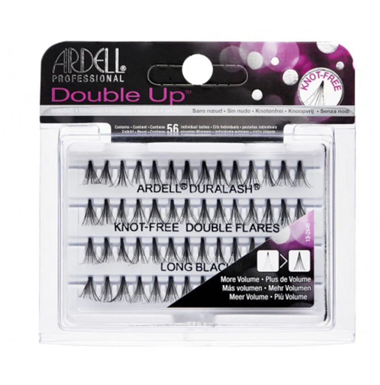 Ardell Double Up Knot Free Medium Black Lashes