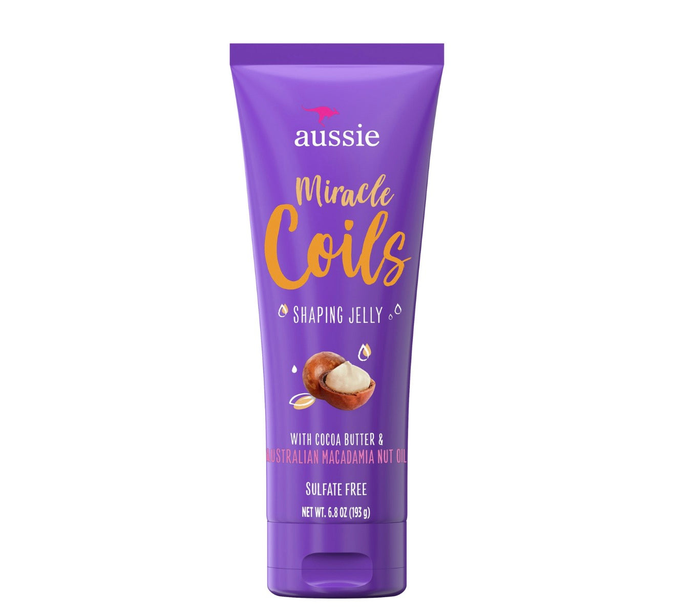 Aussie Miracle Coils Sulfate-Free Shaping Jelly with Cocoa Butter 6.8 Fl Oz