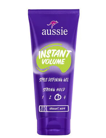 Aussie Instant Volume Style Defining Hair Gel  for Straight Hair and Wavy Hair  Unisex  7 oz