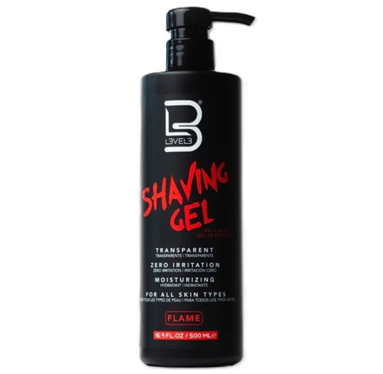 Level 3 SHAVING GEL FLAME 16.9 FL OZ