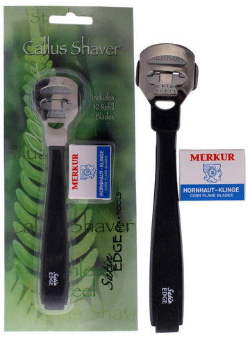 Satin Edge Callus Shaver Shaver with 10 Refill Blades