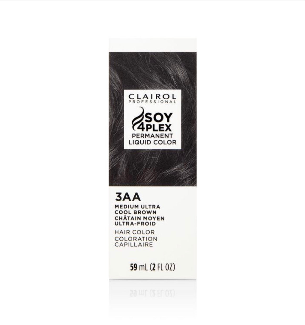 Clairol Soy Plex 4  Permanent Liquicolor for Dark Hair Color, 3AA Medium Ultra Cool Brown