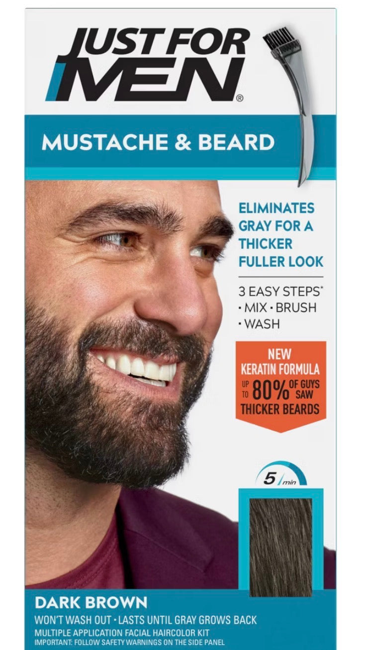 Just For Men Mustache & Beard Real Black