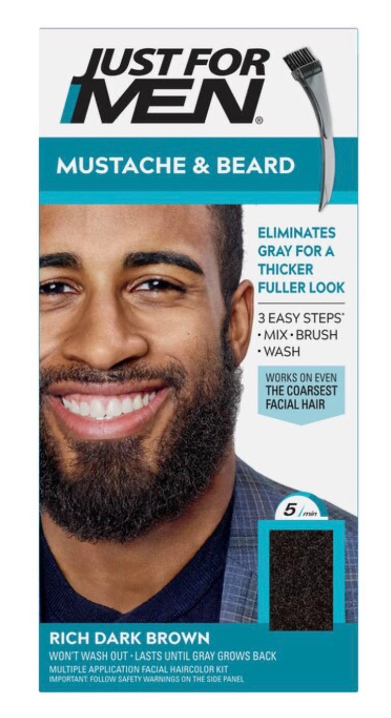 Just For Men Mustache & Beard Hair Color Rich Dark Brown