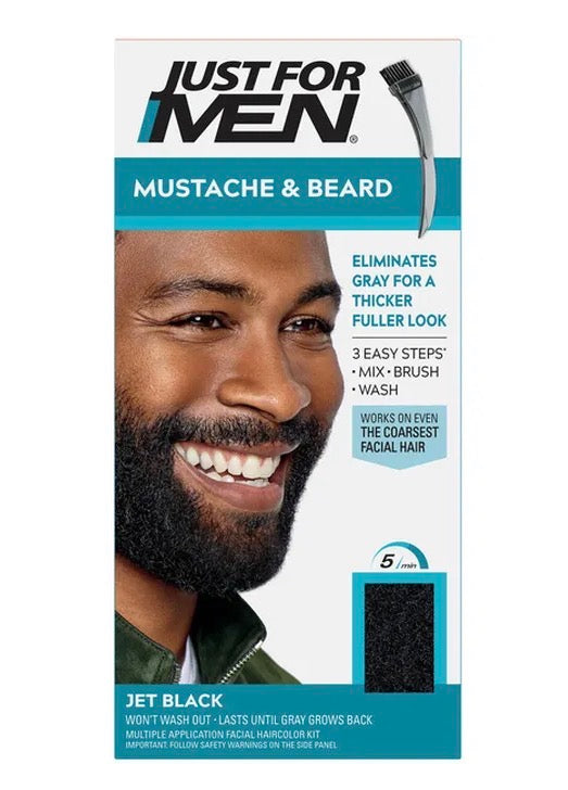 Just for Men Mustache and Beard Hair Coloring Jet Black