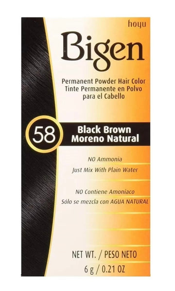 Bigen 58 Black Brown Noir Naturel 6g 0.21 Oz