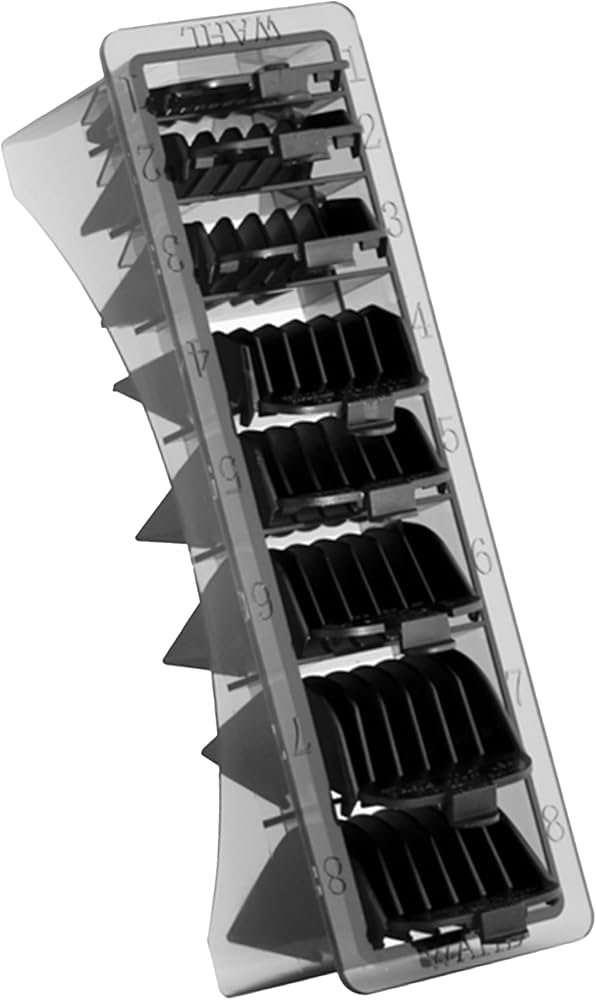 Wahl Professional Premium Black Cutting Guards from 1-8 Pack
