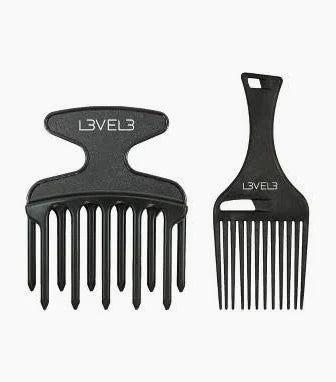 Level 3 Hair Pick Comb Set 2 Pieces