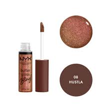 NYX Professional Makeup Butter Gloss- 08 Hustla  0.27 fl oz