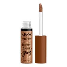 NYX Professional Makeup Butter Gloss Bling Lip Gloss- 04 Pay Me In Gold .27oz