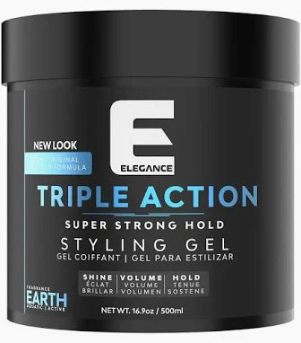 Elegance Triple Action Gel Strong Hold 250ml 8.45 OZ