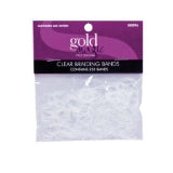 Salon Hair Supplies Gold Magic Clear Braiding Bands 250 ct- HC-80096
