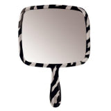 Soft 'N Style 8" L X 9" W Jumbo Hand Held Mirror, Zebra
