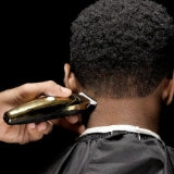 Gamma+ Replacement Classic Fixed BLK Diamond Carbon DLC Stainless Steel Deep Tooth Trimmer Blade Set