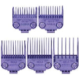 Andis Dual Magnet 5 PC Comb Set MLC ML Master Clipper Attachments 560997 Purple