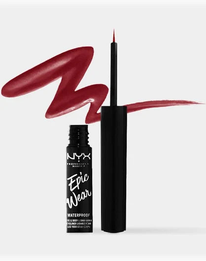 NYX Professional Makeup Epic Wear Waterproof Liquid Eyeliner Red 3.5mL