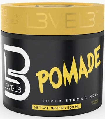 Level 3 Pomade Pomade Strong Hold Shine 16.9oz