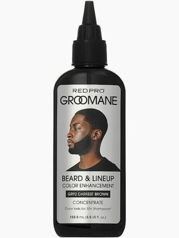 Red PRO Groomane Beard & Lineup Color Enhancement Darkest Brown