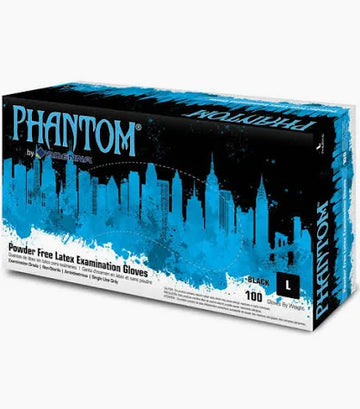 Phantom Latex Free Exam Gloves Medium Black