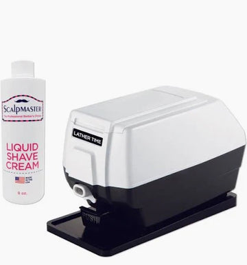 Lather Time Professional Hot Lather Machine W Detailing Razor And 8oz Shave Cream