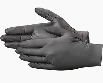 Phantom Latex Free Exam Gloves Large Black