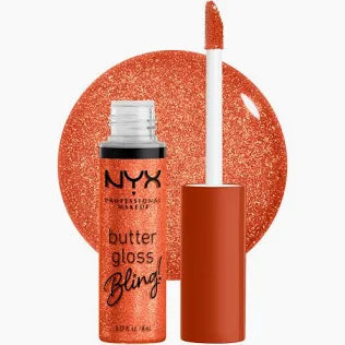 NYX Professional Makeup Butter Gloss Bling Lip Gloss 06 Shimmer Down .27oz